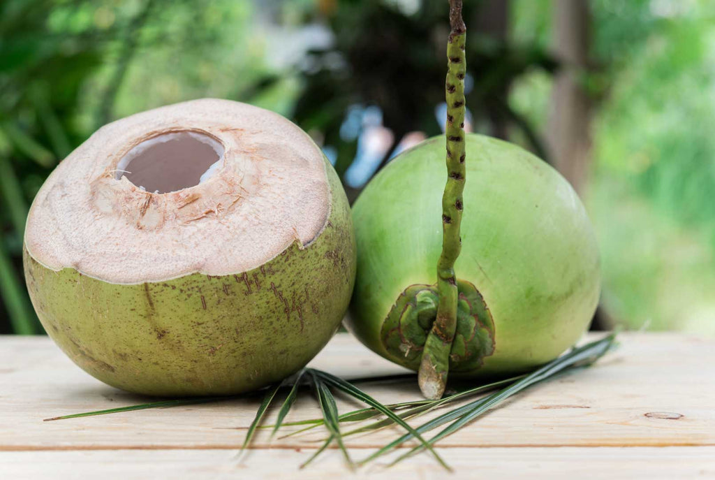 Raw coconuts